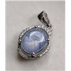 Image 1 : 1.7 CT CERTIFIED SILVER STAR SAPPHIRE GEMSTONE PENDANT ($3,706 APPRAISAL)