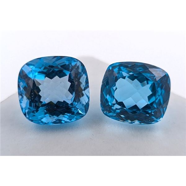 56.37 CT CERTIFIED ROYAL BLUE TOPAZ GEMSTONE ($14,050 APPRAISAL)