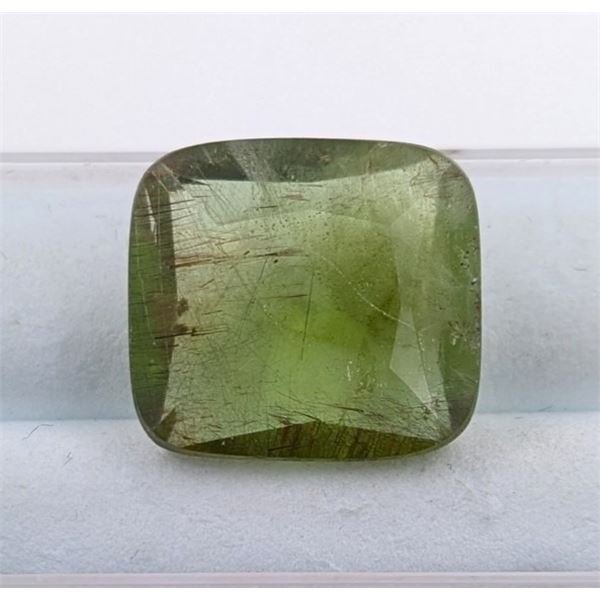 13.32 CT CERTIFIED HIMALAYAN PERIDOT GEMSTONE ($7,350 APPRAISAL)