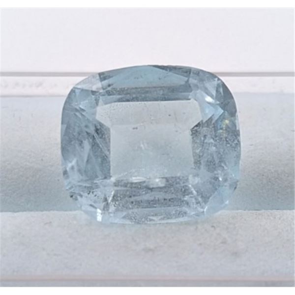 6.47 CT CERTIFIED AQUAMARINE GEMSTONE ($5,950 APPRAISAL)