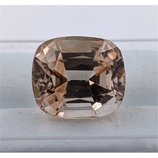 11.62 CT CERTIFIED UNTREATED IMPERIAL TOPAZ GEMSTONE ($11,050 APPRAISAL)