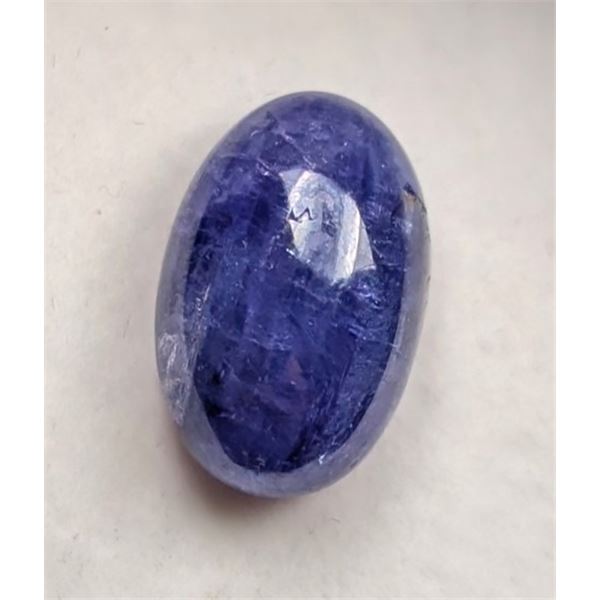 14.34 CT CERTIFIED TANZANITE GEMSTONE ($7,750 APPRAISAL)