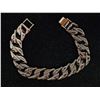 Image 1 : *NEW* 18K GOLD PLATED 14MM SIMULATED DIAMOND (CZ) ICED OUT CUBAN LINK BRACELET: 8" LONG