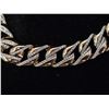 Image 2 : *NEW* 18K GOLD PLATED 14MM SIMULATED DIAMOND (CZ) ICED OUT CUBAN LINK BRACELET: 8" LONG