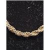 Image 2 : *NEW* 14K GOLD PLATE 4MM TWISTED ROPE NECKLACE: 23.5" LONG