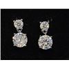Image 1 : *NEW* .925 SILVER 2.5CTW EACH SIMULATED DIAMOND (CZ) STUD EARRINGS