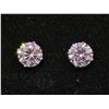 Image 1 : *NEW* PLATINUM PLATED 2CT EACH SIMULATED DIAMOND (CZ) STUD EARRINGS