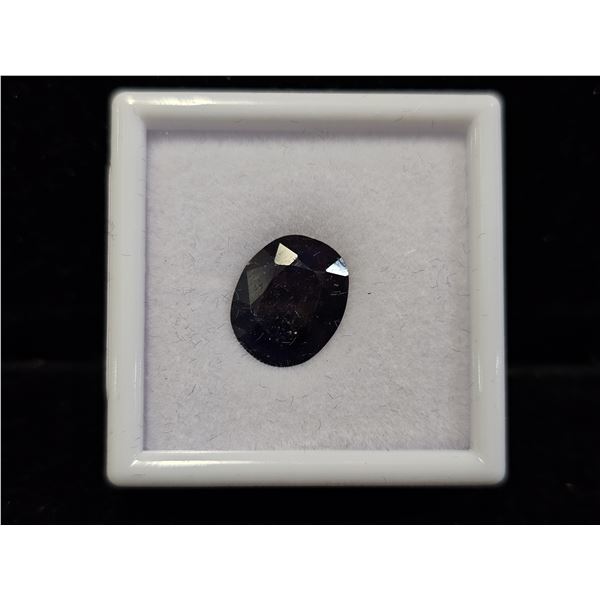 7.1 CT OVAL CUT UNTREATED NATURAL BLUE SAPPHIRE: 11.5CT X 14MM