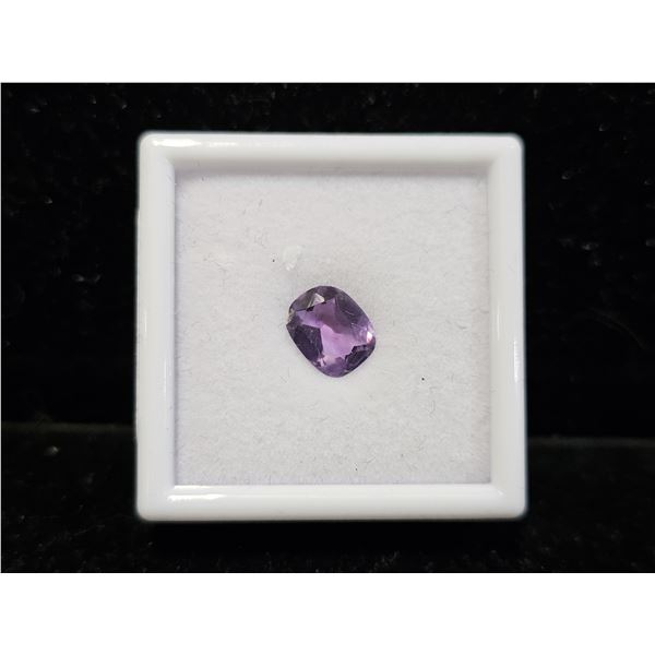 2.1CT OVAL CUT UNTREATED NATURAL AMETHYST: 7.9MM X 9.8MM