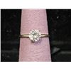 Image 1 : 10KT YELLOW GOLD SOLITAIRE MOISSANITE LAB DIAMOND RING: SIZE 6
