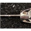 Image 4 : PAIR OF 10KT WHITE GOLD MOISSANITE LAB DIAMOND STUD EARRINGS WITH .925 SILVER BUTTERFLY BACKS