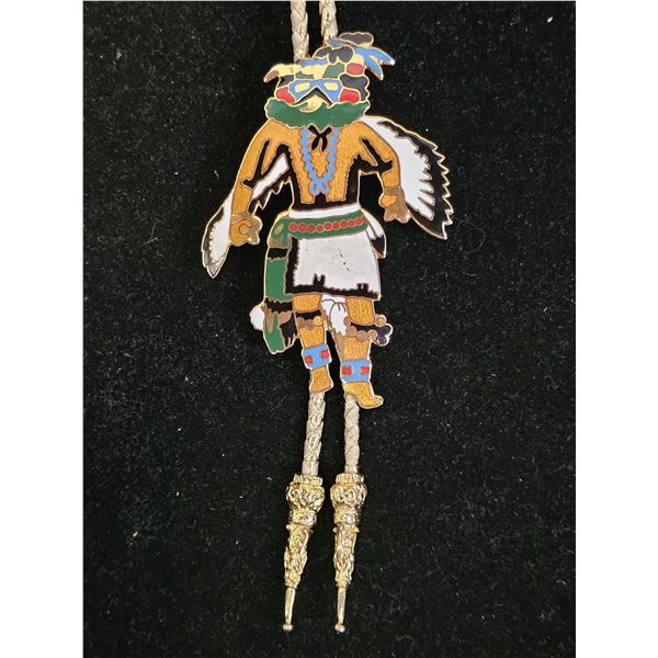 VINTAGE 1992 ENAMEL EL ZARIBAH SHRINER'S POTENATE BOLO TIE
