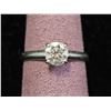 Image 1 : PLATINUM DIAMOND ENGAGEMENT RING WITH BAG: SIZE 4.75