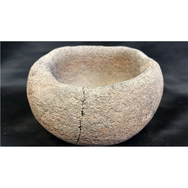 NORTHWEST COAST FIRST NATIONS STONE MIXING BOWL 7" X 6" X 4"