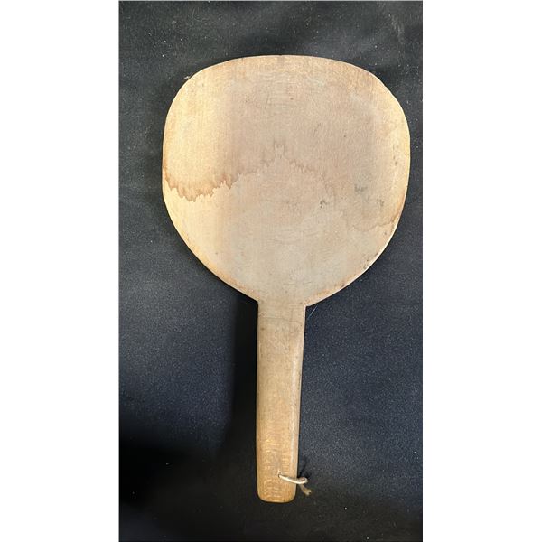 ANTIQUE PRIMITIVE HAND CARVED WOODEN BUTTER PADDLE