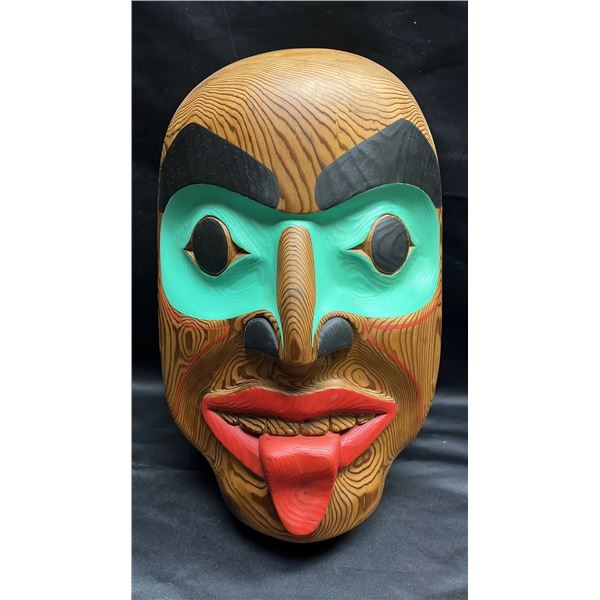 NORTHWEST COAST FIRST NATIONS CARVED & PAINTED WOOD MASK