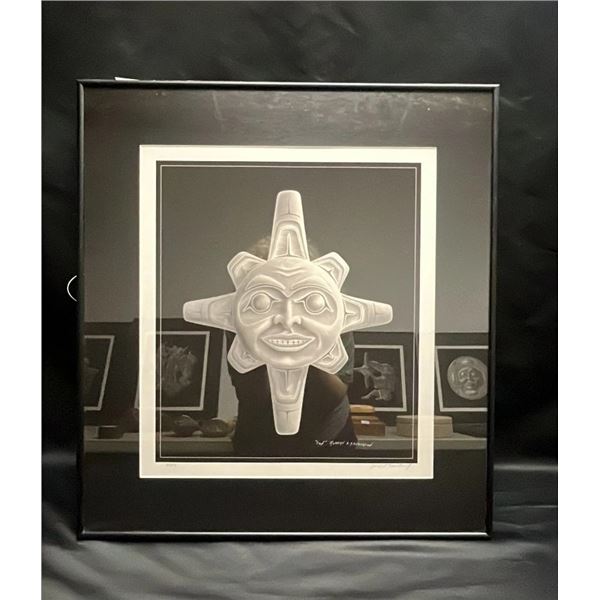 FRAMED & MATTED PENCIL SIGNED ROBERT S. SANDERSON  SUN  PRINT: 22  X 24 