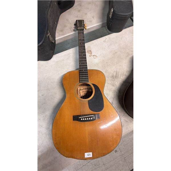 YAMAHA FOLK AY-231A ACOUSTIC GUITAR (BODY DAMAGED)