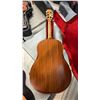 Image 4 : ACOUSTIC GUITAR WITH HARD CASE (NO STRINGS, BODY CRACKED/DAMAGED)