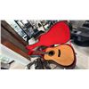 Image 1 : ACOUSTIC GUITAR WITH HARD CASE (NO STRINGS, NO TUNING KNOBS)
