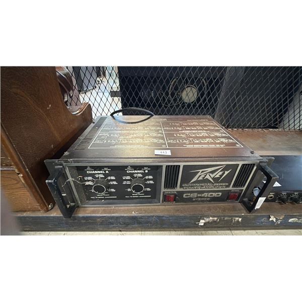 VINTAGE PEAVEY CS-400 COMMERCIAL SERIES POWER AMPLIFIER STEREO
