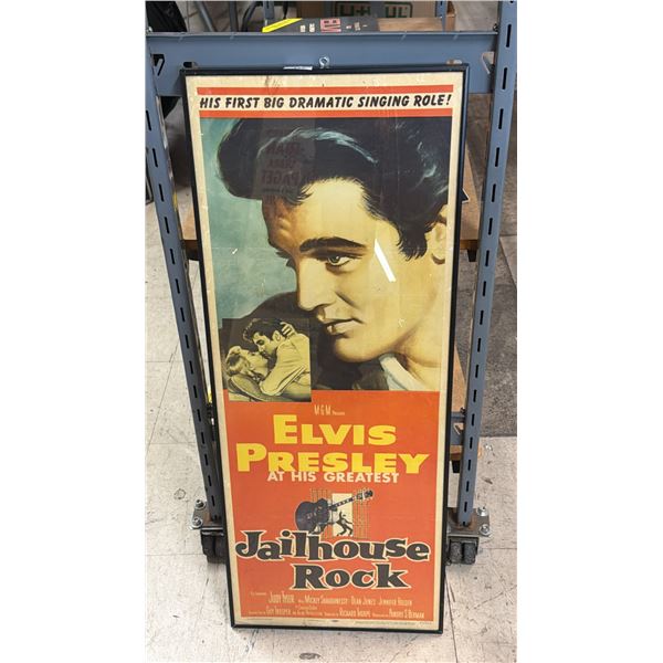 FRAMED LEP (57/533) MGM ELVIS AT HIS GREATEST HITS JAILHOUSE ROCK POSTER