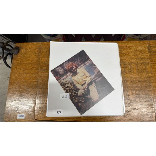 BINDER OF ASSORTED VINTAGE AUTOGRAPHED CELEBRITY PHOTOS