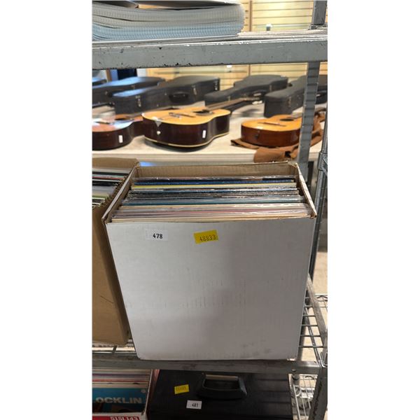 BOX OF ASSORTED VINYL RECORDS