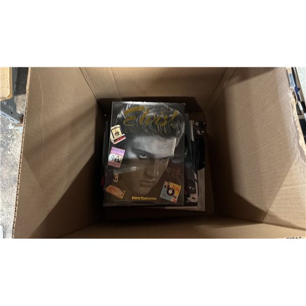 BOX OF ASSORTED ELVIS PRESLEY BOOKS