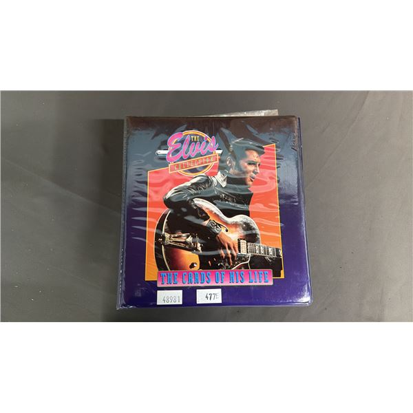 BINDER OF "THE ELVIS COLLECTION: THE CARDS OF HIS LIFE" COLLECTOR CARDS