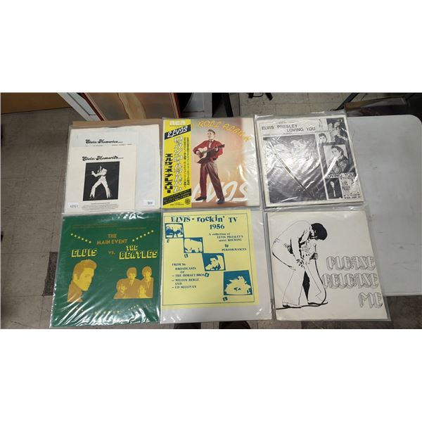 (7) ASSORTED ELVIS VINYL RECORDS: ELVIS: MEMORIES, ELVIS VS. THE BEATLES, JAPANESE 2-LP ELVIS