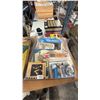 Image 4 : SHELF OF ASSTD. VTG LAMINATED ELVIS NEWSPAPER COVERS & ARTICLES & BAG OF ASSTD ELVIS MEMORABILIA