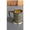 Image 2 : ANTIQUE 1931 STERLING SILVER MONOGRAMMED CHRISTENING CUP (APPROX. 201.5G)