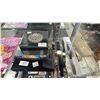 Image 1 : DIAMOND TESTER, SMALL MIRRORED JEWELRY BOX & CONTENTS & ASSTD. FASHION WATCHES