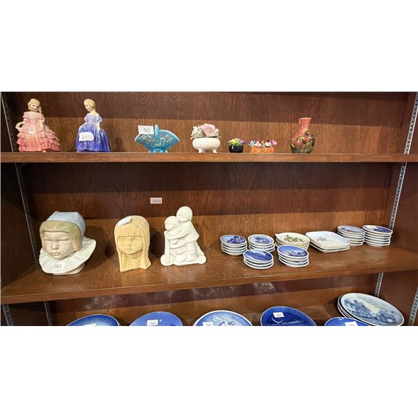 ROYAL COPHENHAGEN MINI COLLECTOR PLATES, BING & GRONDAHL MINI COLLECTOR PLATES & CERAMIC &