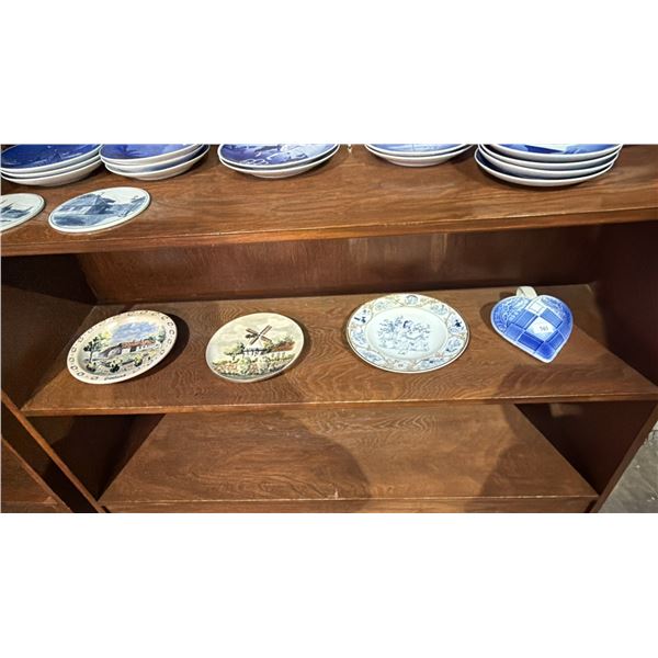 BING & GRONDAHL HEART POCKET VASE, BING & GRONDAHL HANS CHRISTIAN ANDERSEN PLATE & 2 HAND PAINTED
