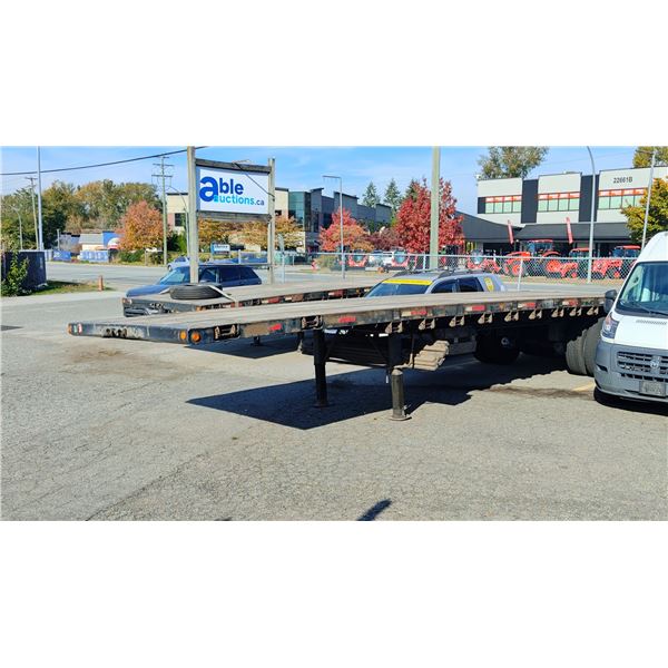 2001 EAGLE SB132, FLAT DECK TRAILER, BLACK, VIN 2E9BA84D911047082,