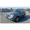 Image 2 : 2010 FORD ESCAPE XLT, 4DR SUV, GREY, VIN 1FMCU9DG3AKB17120,