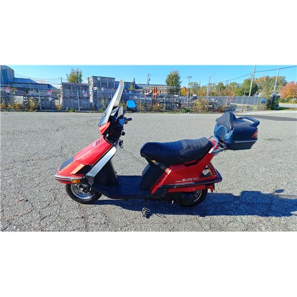 1985 HONDA ELITE 150, OPEN MOTORCYCLE, RED, VIN JH2KF0101FK002835,