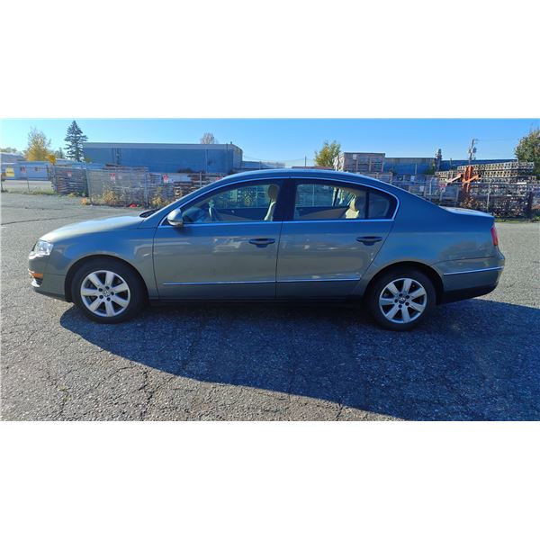 2007 VOLKSWAGEN PASSAT 2.0T, 4DR SEDAN, GREEN, VIN WVWAK93C37P119445,