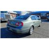 Image 6 : 2007 VOLKSWAGEN PASSAT 2.0T, 4DR SEDAN, GREEN, VIN WVWAK93C37P119445,