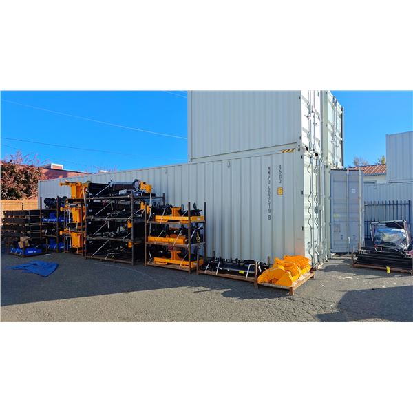 40' SHIPPING CONTAINER - DUAL FRONT DOOR, 4X DUAL SIDE DOORS WITH CAM LOCKS - 52,910 LBS GROSS