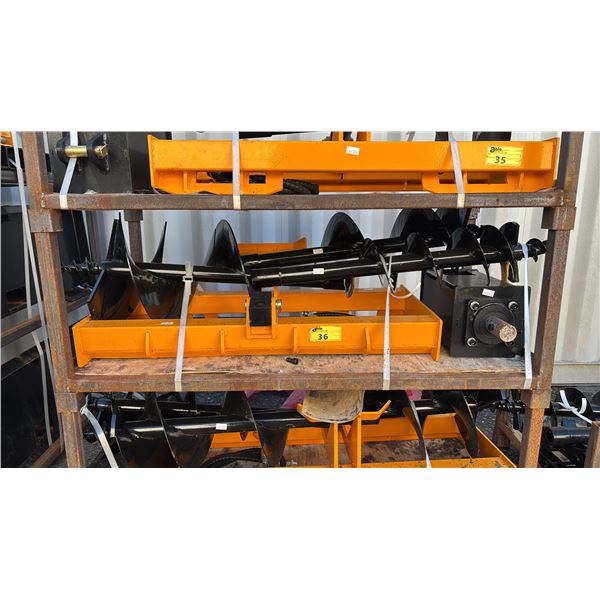 *NEW* GIYI MINI SKID STEER AUGER ATTACHMENT WITH FRAME