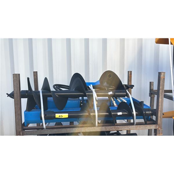 *NEW* GIYI SKID STEER AUGER ATTACHMENT WITH FRAME