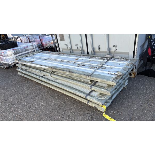 *NEW* (50) SKLP GALVANIZED STEEL 3' X 12' ROOFING SHEETS