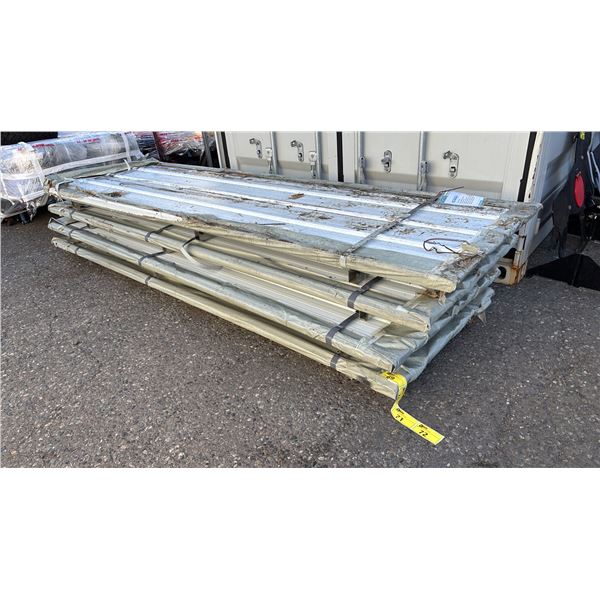 *NEW* (50) SKLP GALVANIZED STEEL 3' X 12' ROOFING SHEETS