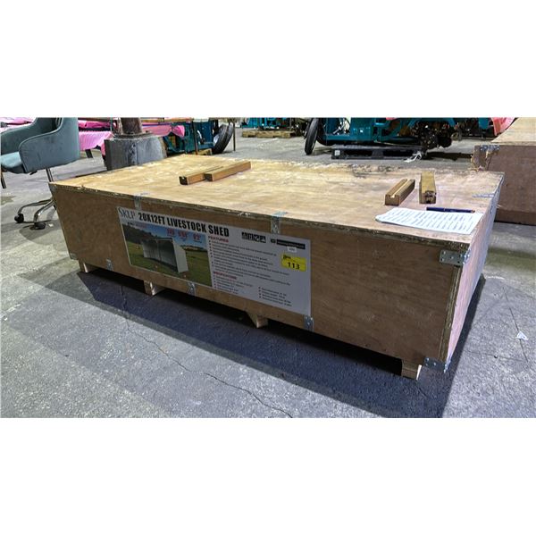 *NEW IN BOX* SKLP 20FT X 12FT LIVESTOCK SHED  MODEL: SK-S2012
