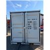 Image 3 : 10FT BEIGE OFFICE STORAGE SHIPPING CONTAINER WITH DUAL SWING REAR DOORS, CAMS, SIDE MAN DOOR &