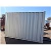 Image 4 : 10FT BEIGE OFFICE STORAGE SHIPPING CONTAINER WITH DUAL SWING REAR DOORS, CAMS, SIDE MAN DOOR &