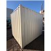 Image 5 : 10FT BEIGE OFFICE STORAGE SHIPPING CONTAINER WITH DUAL SWING REAR DOORS, CAMS, SIDE MAN DOOR &
